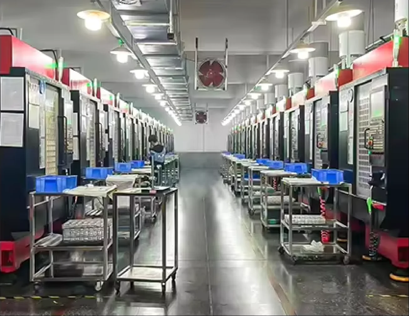 Production workspace and equipment