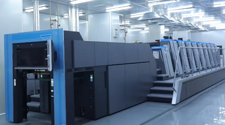 Production equipment in the supplied factory photography