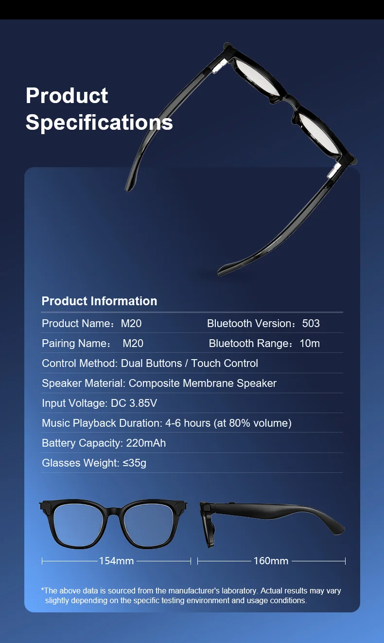 Scout One AI camera glasses — feature panel 25