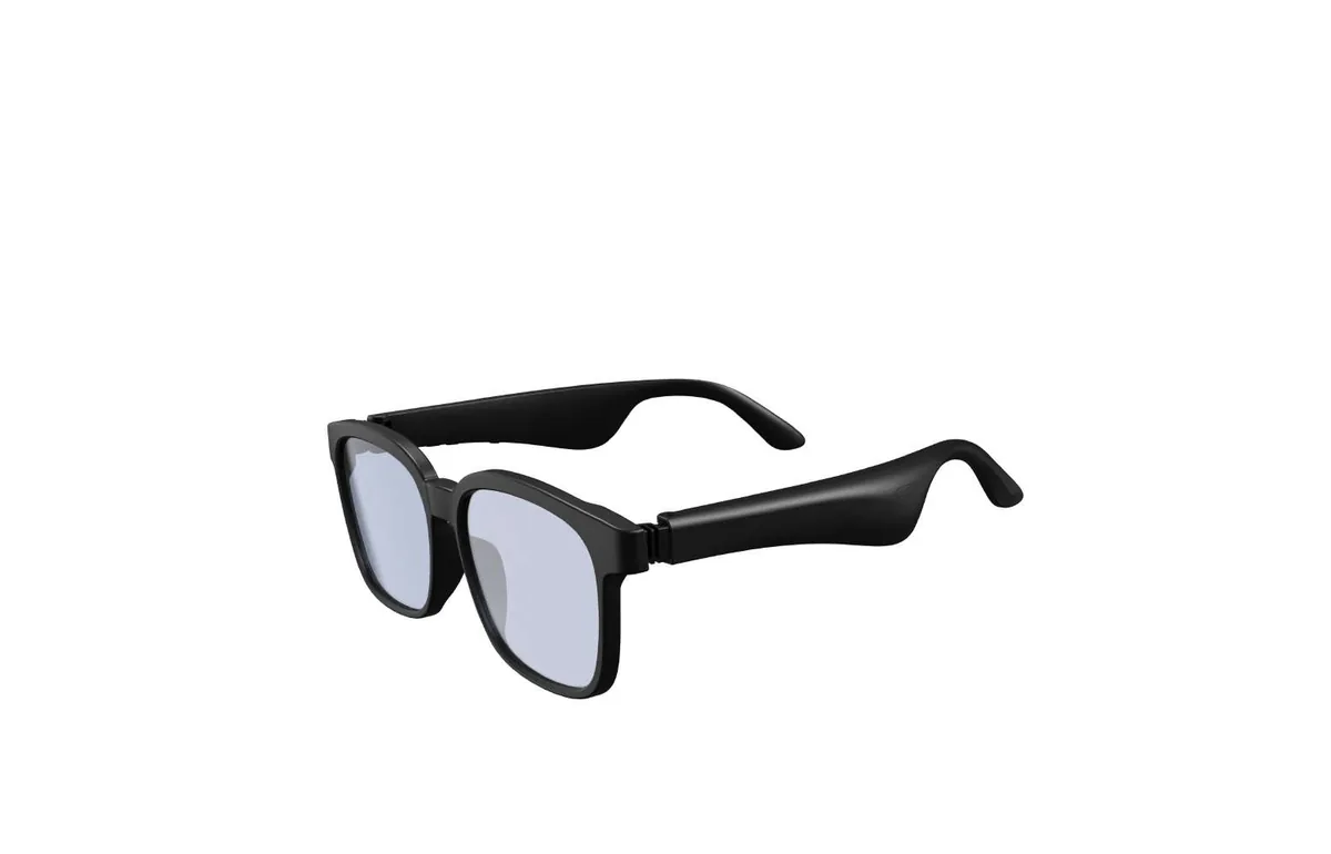 Original square-frame open-ear audio glasses reference