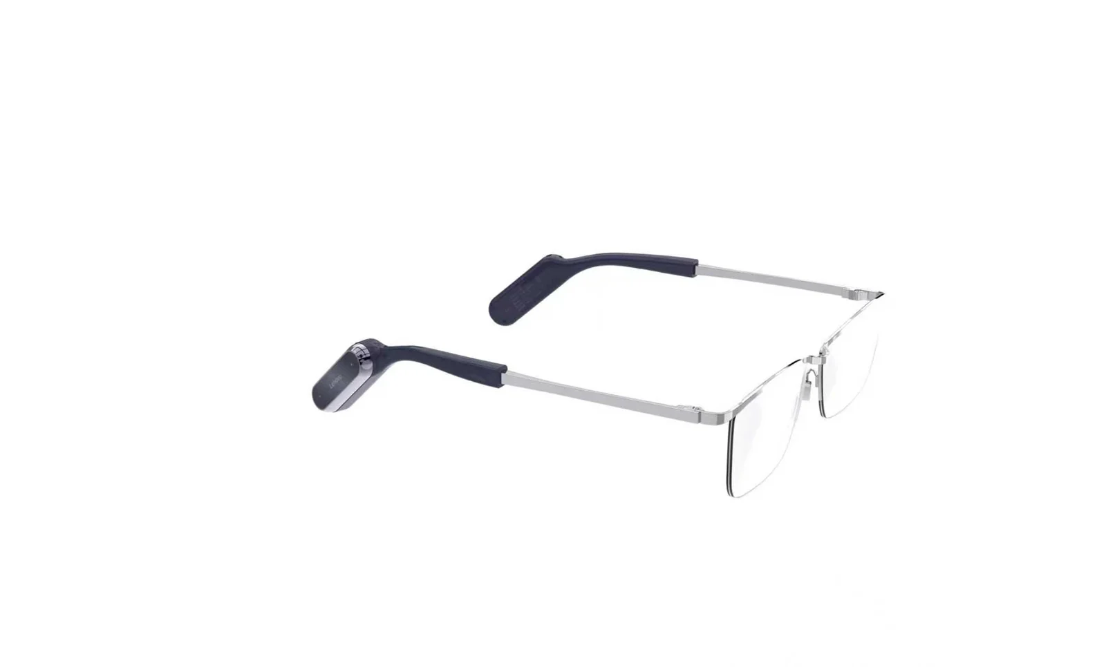 Verse Pro modular audio glasses with dark audio temples and a compatible reference frame